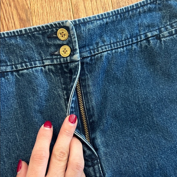 Lauren Jeans Co. Ralph Lauren Midi Jean Skirt Women’s Size 14 - Picture 3 of 7